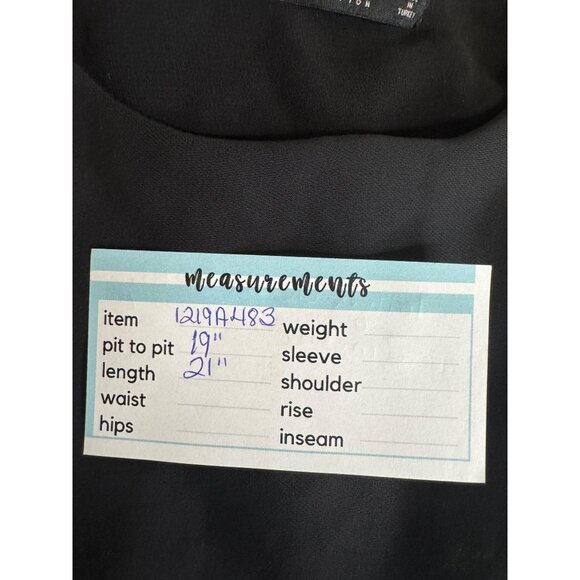 2/$30 Zara M Basic Collection Black Sleeveless Top With Lace Hem - Picture 11 of 12